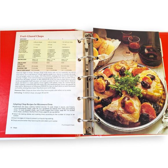 VTG 1982 HP Books Microwave Cookbook Complete Guide Pat Jester 5-Ring Binder - Picture 8 of 16